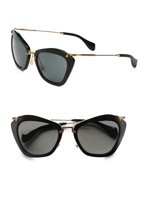 miu miu catwalk sunglasses|Miu Miu Catwalk Sunglasses, Black .